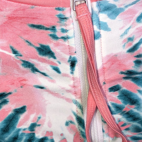 Kyodan Swim Tropical Tie Dye Printed Rash Guard Size Small - Picture 3 of 16